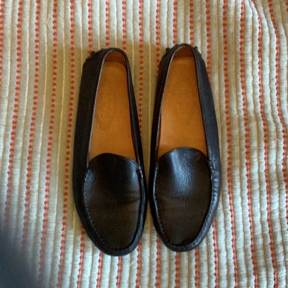 Classic Black Leather Loafers